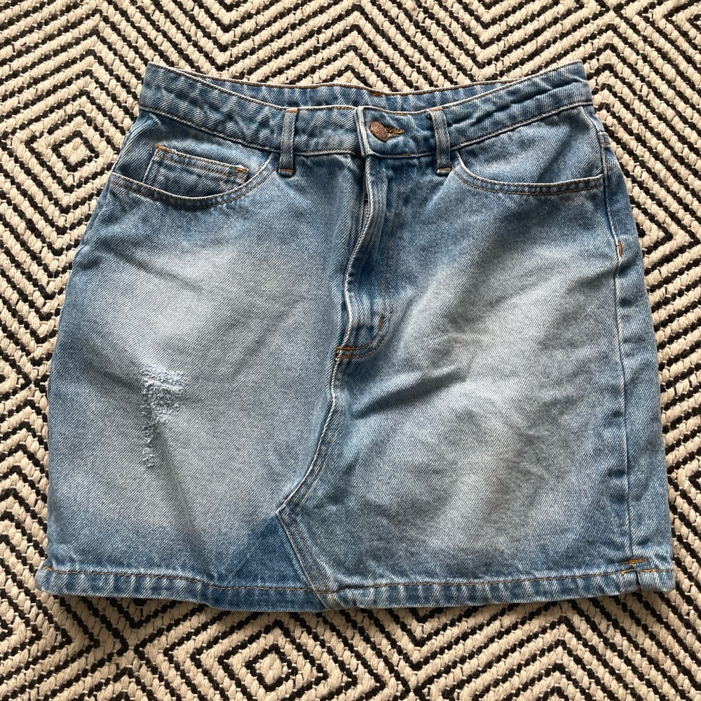 Farm Rio made in Brazil denim miniskirt